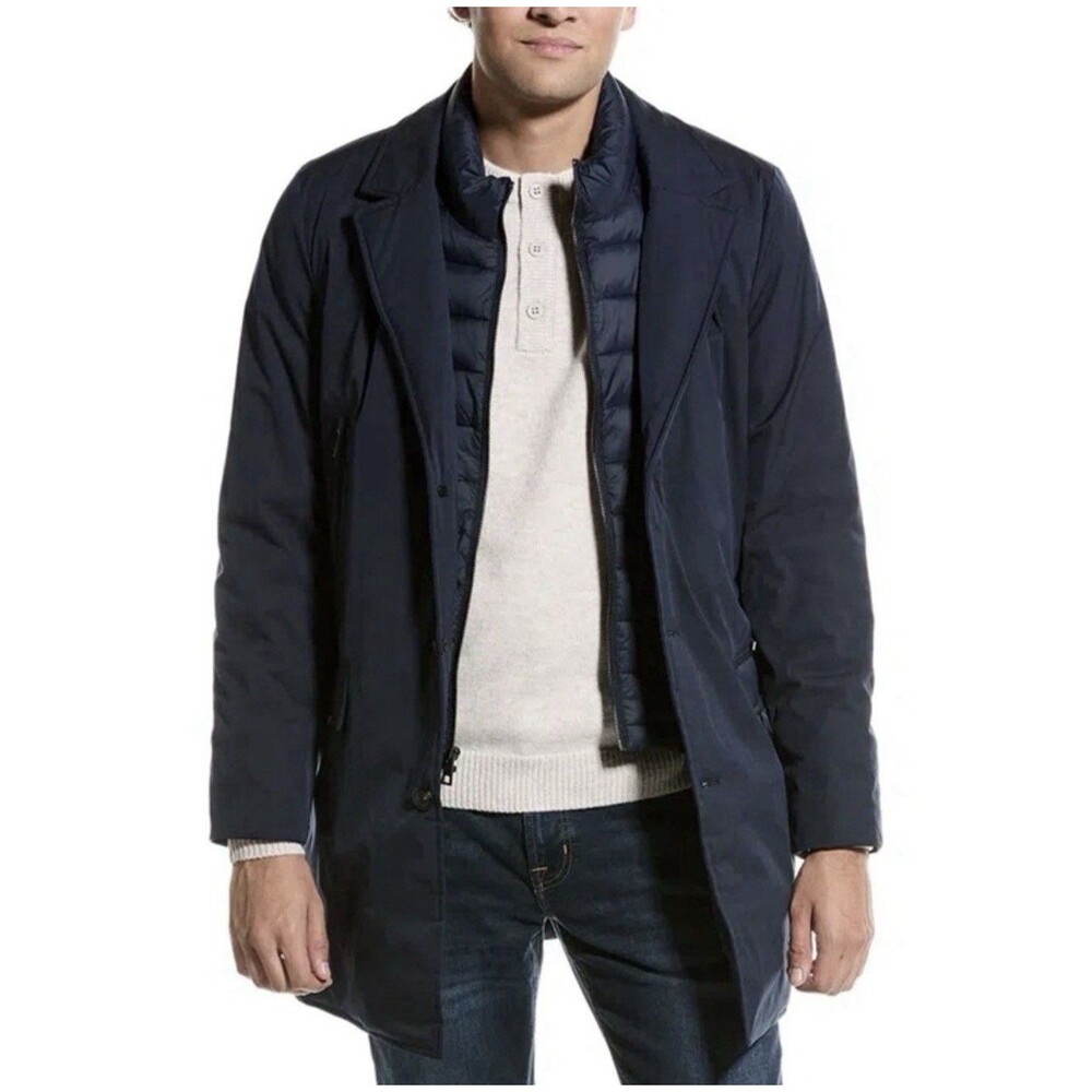 HUNTER New ALDGATE Men’s MEDIUM Navy Water Resist Jacket Blazer Twofer Y8225HUM